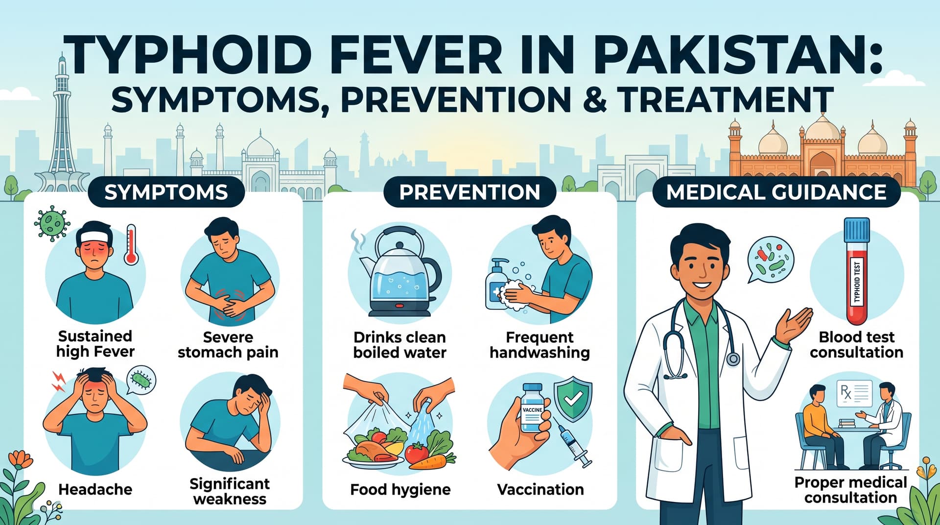 Typhoid Fever in Pakistan: Symptoms, Prevention, and Treatment