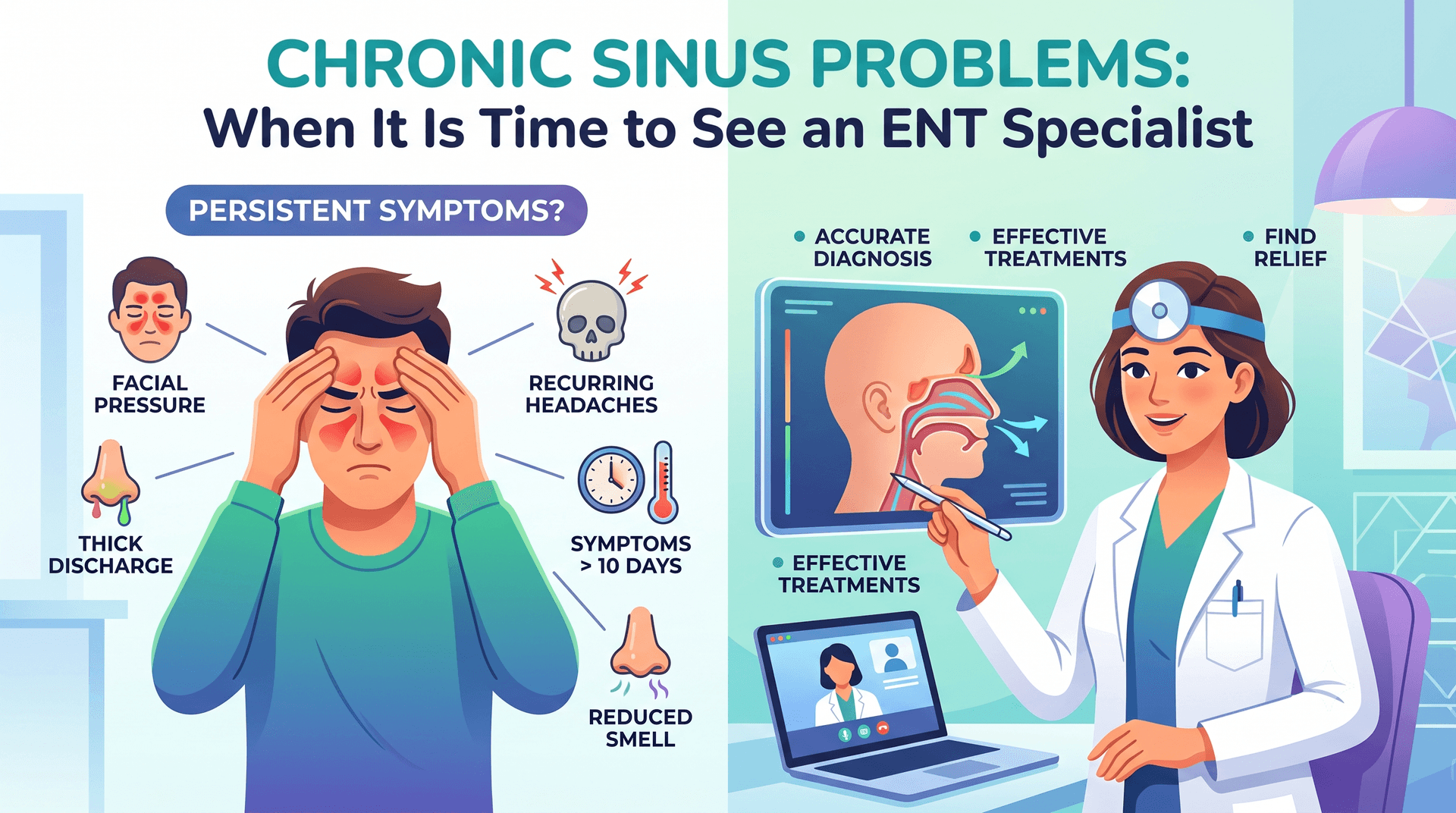 Chronic Sinus Problems: When It Is Time to See an ENT Specialist